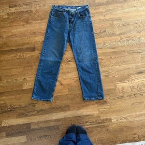 Wrangler Men's Straight Leg Blue Jeans
